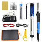 15pcs Soldering Iron Gun Kit Adjustable Temperature Welding Solder Wire Set 60w