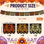 6packs Monarch Butterfly Papel Picado Banner Dia De Los Muertos Decor Day Of The