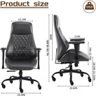 Home Office Desk Chair High Back Office Rubber Chair Casters Ergonomic Computer 