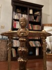 Vtg French Brass Jardiniere 3 Tiered Table stand Gueridon Art Nouveau Victorian