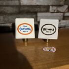 Vintage Olympia   Oly Light  Beer Tap Handle Lot Of 2  Mini 2    Rare Very Cool
