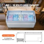 60  Commercial Ice Cream Display Case Gelato Dipping Freezer Cabinet 16 3 Cu ft