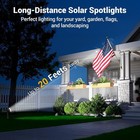 2 4 6 Pack Solar Spot Lights Outdoor Waterproof Ipx6  Super Bright Leds