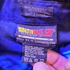 Dragon Ball Z Goku Vegeta Trunks Button-up Shirt Blue 100  Polyester 2001