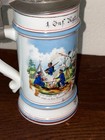 Antique 1896-98 Bavarian 1st Infantry Regiment K  nig Reservist Stein Lithophane