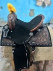 Premium Handmade Western Horse Barrel Saddle Leather Tack Set 10 -18  Free Ship
