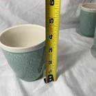 Vintage Rare Set Of 4 Sango Vega Aqua Turquoise Coffee Cups mugs  4531