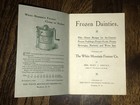 Vintage White Mountain Freezer Ice Cream Cookbook Parts User Manual Nashua Nh