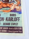 1951 The Strange Door Original 14x36    Movie Poster Boris Karloff Horror On Linen