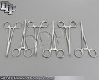 New Set Of 6 Pairs 6  Curved Hemostat Forceps Locking Clamps - Stainless Steel