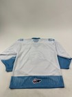 Portland Winterhawks Jersey Mens Medium Theme Iced Out White Blue Catstitch Whl