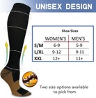 Best Medical Nursing Travel   Flight Socks -copper Compression Socks 15-20mmhg