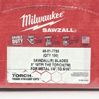 Milwaukee Sawzall Blades 9 In  18 Tpi   100 Pack   48-01-7788  New