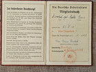 Ww2 Germany   The German Labour Front  Membership Book 1934
