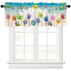 Children s Day Curtain Valance For Windows living 