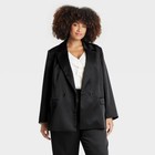 Women s Structured Satin Blazer - A New Day