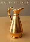 Vintage  Mid Century Vase Creamer  22k Gold Porcelain 50 s 60 s Mcm Atomic Ranch