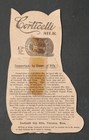 Rare 1905 Corticelli Stand Up Calendar - Cat - Florence Ma