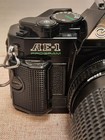 Canon Ae-1 Program Slr 35mm Film Camera Black Body Manual Focus Pre-owned 