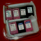 7 Empty Never Refilled 1 Hp 61 Ink Color 2-61 Black  color Compat  4 Hp 67