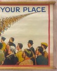 1915 Step Into Your Place British Army Recruiting Poster Wwi Antique Original
