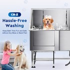 Co-z 50  Pet Grooming Bath Tub W Stairs Dog Cat Wash Station 304 Stainless Steel