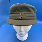 East German M43 Style Cap Size 59 Wool Blend Green
