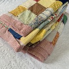 Cutter Quilt Vintage Handmade Patchwork Lots To Work With Cottage Country Style