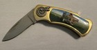 John Deere Pocket Folding Knife W  Tractor Scene Artwork   Presentation Box
