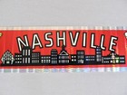 Nashville Tennessee Skyline Vintage Style 1980s Holographic Bumper Sticker