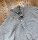 Gitman Vintage Brushed Grey Flannel Shirt     Men s Size L