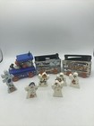 Vtg Wooden Halloween Kookie Spookie Express Train Ghosts Tree Haunted Pumpkins