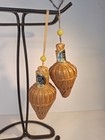 1939 Golden Gate Int l Expo Set 2 Bamboo Sachet Basket Worlds Fair San Francisco