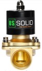 U s  Solid 1  Brass Electric Solenoid Valve 24v Ac Normally Closed Viton