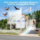 2026 Ultrasonic Bird Repellent Devices 1 Count  pack Of 2   White 