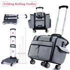 Full-open Sewing Machine Case With Wheels  Large Rolling Sewing Machine Bag W   