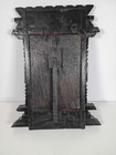 Vintage Hand Carved Wooden Tibetan Nepal Style Window Photo Frame