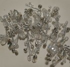 Unicra Silver Wedding Sparkly Crystal Bridal Hair Piece Rhinestone