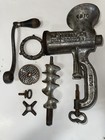 Vintage Enterprise No  10 Cast Iron Tinned Meat Chopper Grinder   Turns Freely