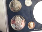 Vintage 1975 Panama Silver Proof Set  9 Coins-3 Silver  Carded boxed coa