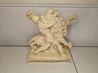 A Santini Hercules Fighting Lion Beast Greek Roman God Sculpture Statue Figurine