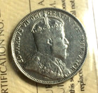1904-h Newfoundland 20 Cents Key Date Graded Iccs Vf-30 Edward Vii