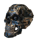 Steampunk Skull With Computer Chip Figurine Statue Skeleton Halloween
