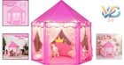 Princess Castle Play Tent For Girls     Pink Hexagon Playhouse With Star Lights   