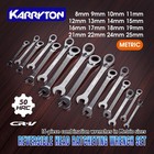 16-piece Reversible Ratcheting Wrench Set Metric 8-25mm  72 Teeth Ratchet Com   
