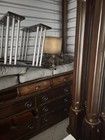 Victorian Wooden Columns Brown Architectural Antique Style Posts Decorative