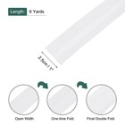 1 Inch Double Fold Bias Tape Polyester Continuous Bulk White 6 Yards