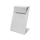 2 Pc 2-1 2  w X 3-1 2  h White Faux Leather Earring Display Stand Jewelry Retail