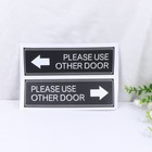 6pcs Please Use Other Door Decals Pvc Stickers For Hotel Home Office Decor