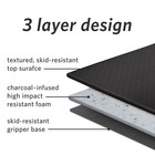 Deluxe Multi-purpose Fitness Mat 12mm Thick 24  X 72  1 Count Black     Padded